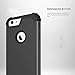 iPhone 6 Plus / 6S Plus Case, SAVYOU Shock-Absorbing Flexible Durable TPU Bumper Case Anti-Slip Front and Back Hard PC Defensive Protection Cover for Apple iPhone 6 Plus / 6S Plus Black