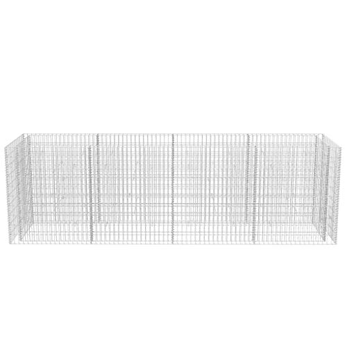 Gabionen-Hochbeet Stahl 360×90×100 cm – Bild 5