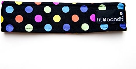 Fit Bandit, Non Slip Sports Headband for Exercise, Multi Color, Polka Dot Party