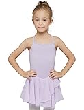 Mdnmd Camisole Skirted Leotard For Girls by (Tag 130) Age 6-8, Lilac Purple