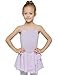 MdnMd Camisole Skirted Leotard For Girls by (Tag 130) Age 6-8, Lilac Purple
