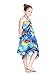 Girl Hawaiian Halter Dress in Blue Sunset