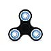 Cppslee Hands Fidget Spinner Toy Stress Reducer- Perfect For ADD, ADHD, Anxiety, and Autism Adult Children (Black + blue)