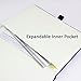 RICCO BELLO Dot Grid Notebook with Pen Loop / 5.7 x 8.4 inches (Purple)