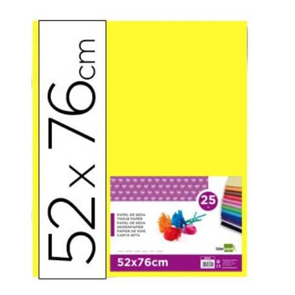 Yellow Silk liderpapel Paper 52 x 76 cm 18 GR – Package of 25 Sheets