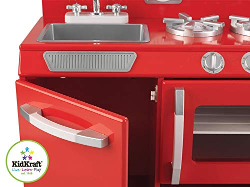 Kidkraft Retro Vintage Red Kitchen Stove Oven Buy Online In