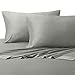 Queen Gray Silky Soft bed sheets 100% Rayon from Bamboo Sheet Set