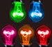 Novelty Lights 25 Pack S14 Outdoor Patio Edison Replacement Bulbs, E27 Medium Base, Multi, 11 Watt