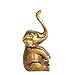 NIKKY HOME Elephant Ring Holder Gold Elephant Decor Pewter Jewelry Earring Bracelet Necklace Display Organizer Decorative Animal Statue Handmade Sculpture Ornament Gifts, Gold