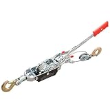 Torin T32052 Big Red Come-Along Double Gear Hand Cable Puller with 2 Hooks: 2 Ton (4,000 lb) Capacity
