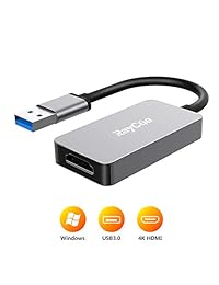 Adaptador USB a HDMI, USB 3.0 a HDMI 1080P HD Audio Video Cable Converter, Salida de audio para múltiples monitores, compatible con Windows 10 8.1 8 7