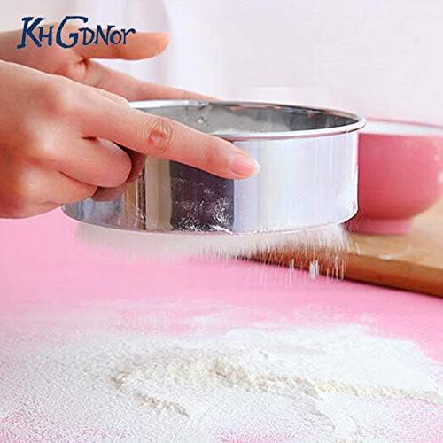 Casavidas 15CM Stainless Steel Rice Mesh Flour Sifter Sieve Strainer Flour Shakers Kitchen Cake Baking Tools Standard Test Sieve