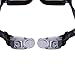Bezzee-Pro Swimming Goggles for Adult Men and Women - UV Protected - Anti-Fog Unisex Swim Goggles (Black/Multi-Color Mirror)