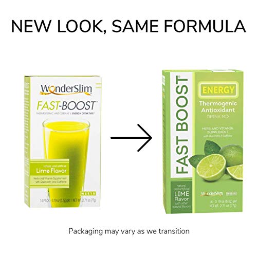 FAST BOOST Energy Boosting Powder Drink Mix by WonderSlim Antioxidant