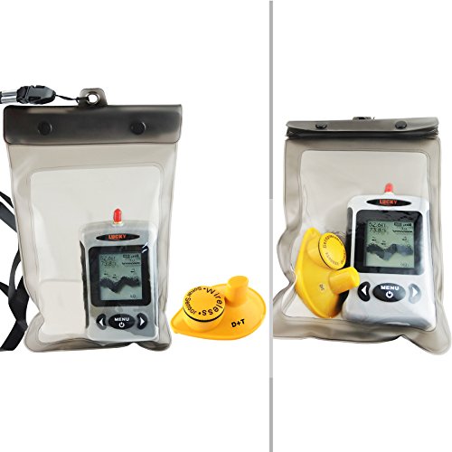 LUCKY Wireless Portable Depth Sounder Finder Sonar Sensor 45M Multilanguages Choose Fish Finder