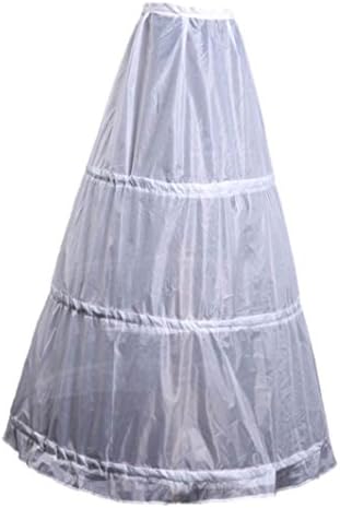 US Stock White 3 Hoop Wedding Bridal Ball Gown Crinoline Petticoat Skirt Slips Soft Underskirt