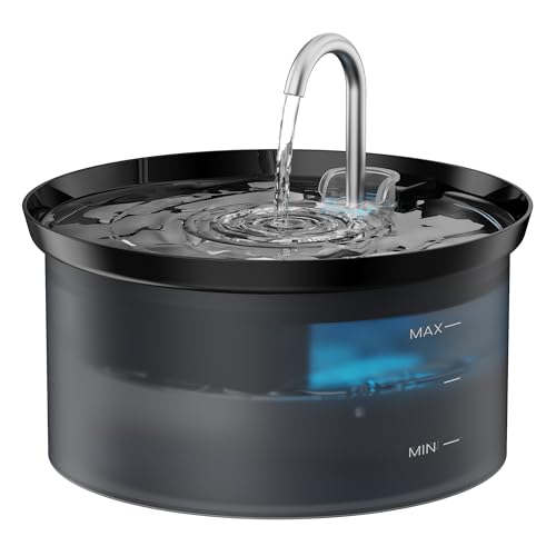 Katzenbrunnen: Trinkbrunnen für Katze Haustierbrunnen Hund Wasserspender Aktivkohlefilter Katzennapf 2,5L Kapazität Wasserhahndesign Anti -Sputtern Anzug für alle Arten von Katz Trinkbrunnen