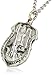 Zemmys Saint Michael Patron of Police Officers Shield Pendant Necklace,Silver,Small