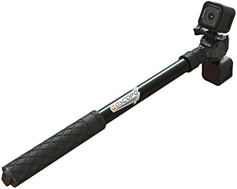 GoScope Boost, Black, &amp; FreeRide Combo Telescoping Extension Pole w/ Mount | Selfie Stick w/ Mount | for GoPro &amp; Smartphones