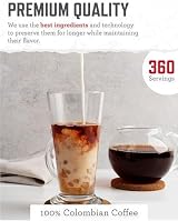 ReadyWise 360 Servings Coffee Bucket 12 Pouches Freeze Dried Colombian view 3