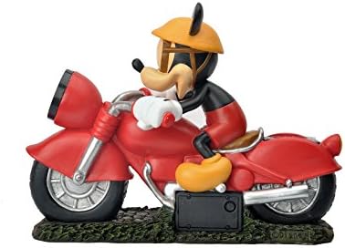 Woods International 4288 Disney Garden Solar LED Statue, 11-Inch by 16-Inch, Mickey on Motorcycle
