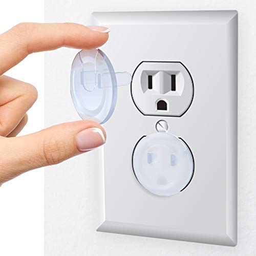 Clear Outlet Covers (36Pack) Dielectric Plastic Plugs for Electrical