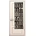 SONGMICS 24-Pocket Hanging Shoe Storage Over-The-Door Shoe Organizer Light Brown URSO64K