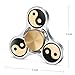 TOOBOM Metal Fidget Spinner 3 Mins, Yin Yang Fidget Spinner Toy Stress Reducer Hand Spinner for Kids Children Adult, Fast Quiet Quality Bearing