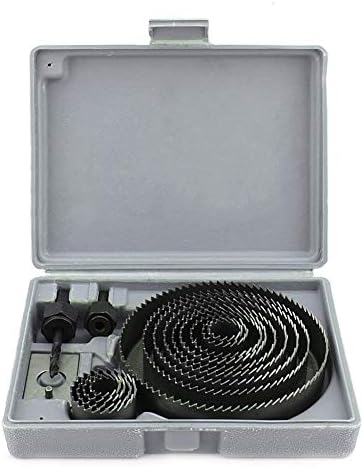 Pyangli 4in Hole Saw - 16 Pieces/Set of Carbide Drill Bit Drill Tapping Hole Saw Set Durable Woodworking Tools