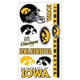 IOWA HAWKEYES OFFICIAL LOGO TATOO SHEET