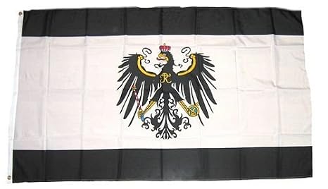 Flagge Freistaat Preußen – 90 X 150 Cm, Polyester, Wetterfest, Mit Metallösen