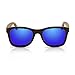 GEARONIC Polarized Wood Wooden Mens Womens Bamboo Vintage Sunglasses Eyewear with Bamboo box - Blue