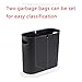 8 Liters / 2.6 Gallon Nordic Style Creative Spring Top Cover Type Pop Cover Waste Waste-Basket Plastic with lid Bathroom Kitchen Bedroom Office Oval Split Trash Can (White, 8 L/2.6 Gallon)