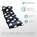 MOOSENG Lounger Cover – Inflatable Air Bed, Floor Mattress or Bean Bag Chair Alternative. Black and White Polka Dot Pattern Makes it Fun and Stylish