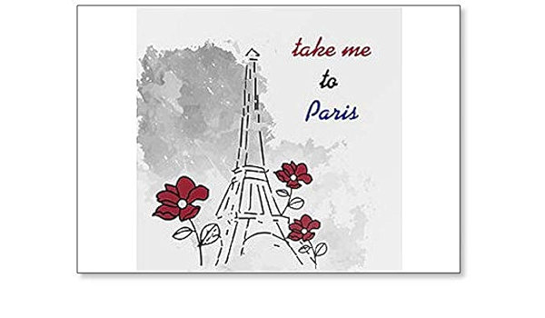 Ilustración dibujada a mano con Torre Eiffel. París. Imán ...