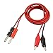 uxcell 5 Pcs 1M Long Audio Video Banana Jack Connector to Double Tester Alligator Clip