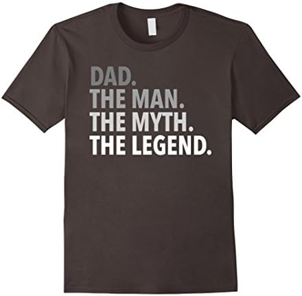 Mens Dad - The Man The Myth The Legend T Shirt Dad Father Large Asphalt