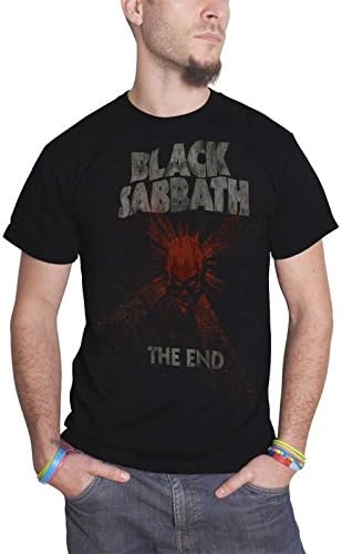 Black Sabbath T Shirt The End World Tour Mushroom Cloud Official Mens Black