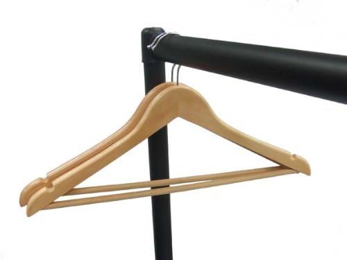 Heavy Duty Clothes Rail Garment Rail 4 ft Long x 5 ft High Metal Hanging Storage Rack, Black, 139 x 49 x 5 cm - Image 4