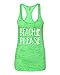 Beach Tank Top Beach Please Women's Burnout Racerback Tank