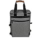 Hilike Premium Pet Travel Bag for Dog & Cat-Week Away Tote Organizer Bag for Dogs Travel-Includes 1 Dog Tote Bag,1 Dog Food Carrier Bag, 2 Silicone Collapsible Bowls,1 Blanket,1 Frisbee(Grey)