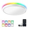 HueLiv Smart Ceiling Light Fixtures, Flush Mount Lights Wi-Fi LED RGBW Compatible with Alexa & Google Home Dimmable for…