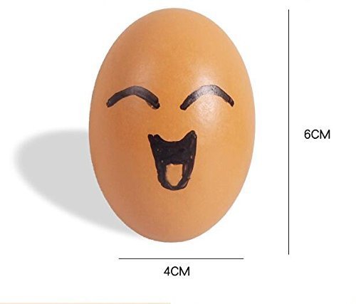 HAKACC Easter Eggs Wooden Fake Eggs 9 Pieces 2 Colors