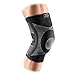 McDavid 4 Way Elastic Knee Sleeve with Gel Buttress and Stays, Large, Black