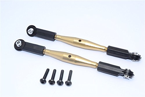 Axial Yeti XL Monster Buggy Upgrade Parts Aluminium Steering Rod With Plastic Ends - 1Pr Set Titanium