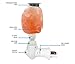 Dream Salts Himalayan Salt Night Light / Scented Oil And Fragrance Wax Warmer Burner / Aroma Therapy / Natural Hand Carved Plugin Lamp (1 Pack, Natural)