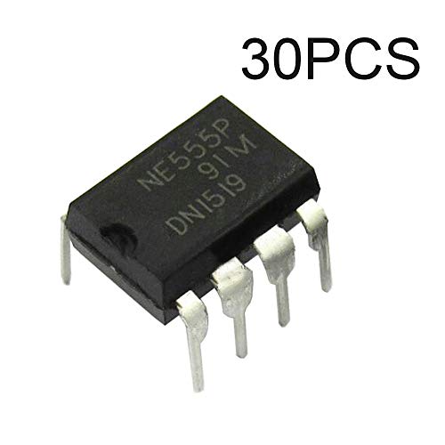 PoiLee 30pcs NE555 Timer Chip IC NE555P Pulse Generator DIP-8 Single Precision Timer - Thumbnail 2