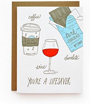 Lifesaver - Letterpress Greeting Card