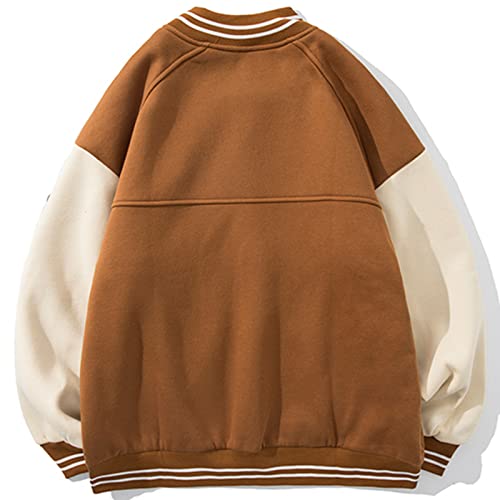 Aelfric Eden Mens Patchwork Baseball Jackets Varsity Retro Casual