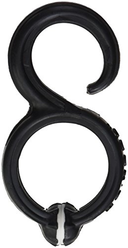 Fusionbrands GoHook All Purpose Household Hook, Portable Hook For Towels, Towel Holder, and Numerous Small Items in Kitchen, Bathrooms, Closets and on the go, S hook, Black - Thumbnail 2